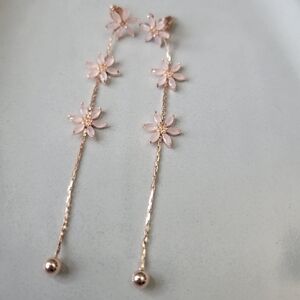 Elegant Floral Drop Earrings